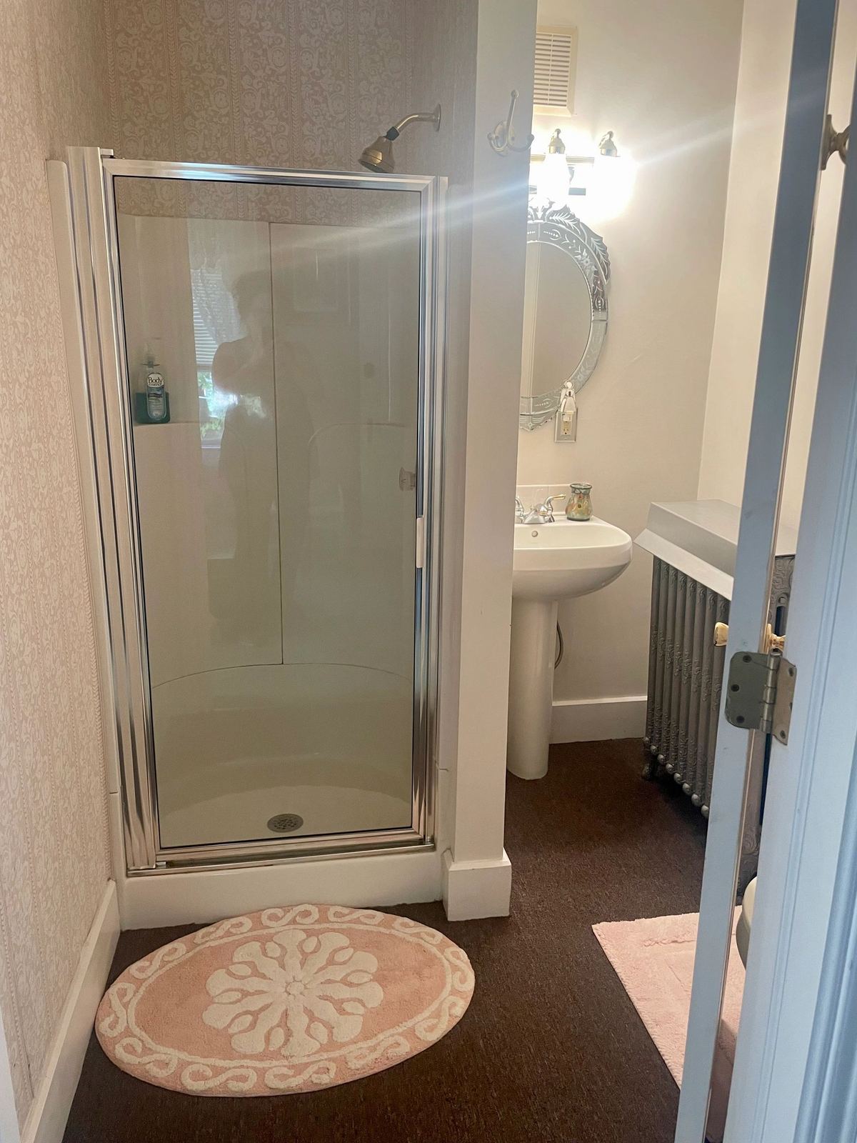Bathroom with shower stall